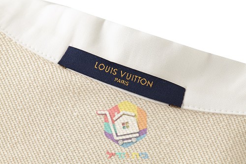 Sweatshirt Louis Vuitton mit Halbreißverschluss und weißem Kragen 19