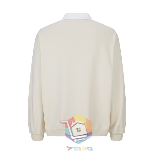 Sweatshirt Louis Vuitton mit Halbreißverschluss und weißem Kragen 22
