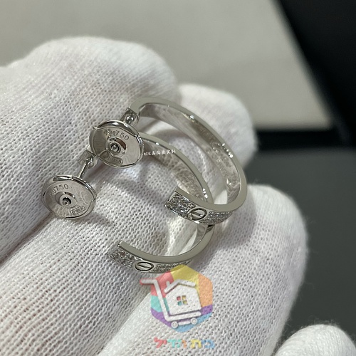 עגילי חישוק Cartier Love בשלושה גוונים 14