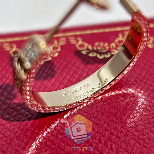 עגילי חישוק Cartier Love בשלושה גוונים 21