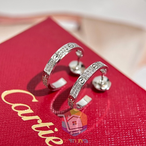 עגילי חישוק Cartier Love בשלושה גוונים 25