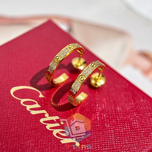 עגילי חישוק Cartier Love בשלושה גוונים 26