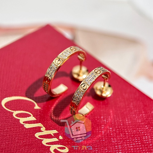 עגילי חישוק Cartier Love בשלושה גוונים 27