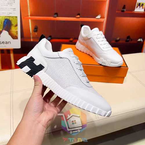 Sneaker Hermes Bouncing aus perforiertem Leder in zwei Farben 3