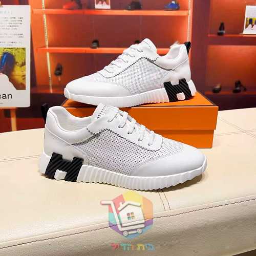 Sneaker Hermes Bouncing aus perforiertem Leder in zwei Farben 4