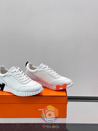 Sneaker Hermes Bouncing in Weiß und Schwarz 3