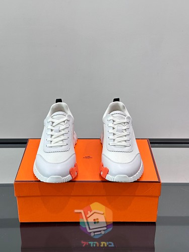 Sneaker Hermes Bouncing in Weiß und Schwarz 8
