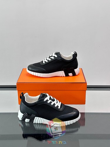 Sneaker Hermes Bouncing in Weiß und Schwarz 14