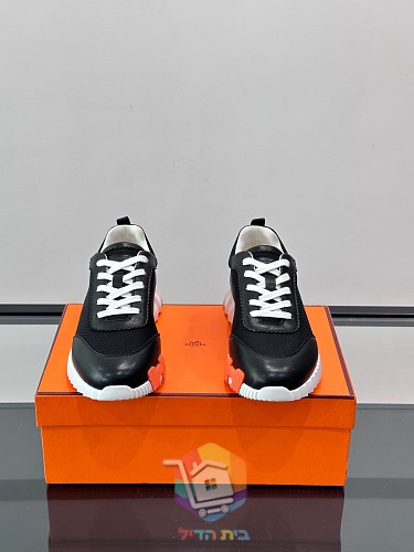 Sneaker Hermes Bouncing in Weiß und Schwarz 16