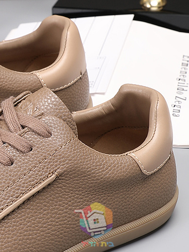 Sneaker Zegna aus genarbtem Leder in vier Farben 10