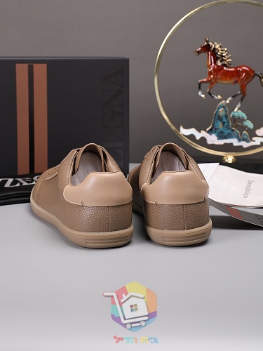 Sneaker Zegna aus genarbtem Leder in vier Farben 11