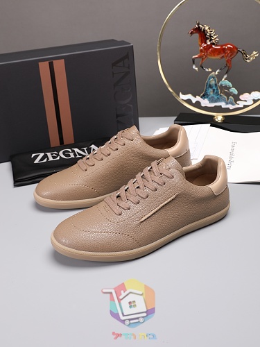 Sneaker Zegna aus genarbtem Leder in vier Farben 17