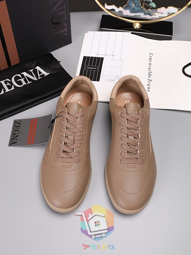 Sneaker Zegna aus genarbtem Leder in vier Farben 18