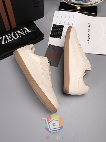 Sneaker Zegna aus genarbtem Leder in vier Farben 20