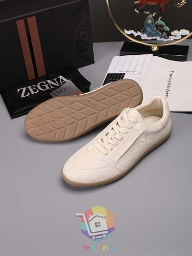 Sneaker Zegna aus genarbtem Leder in vier Farben 21