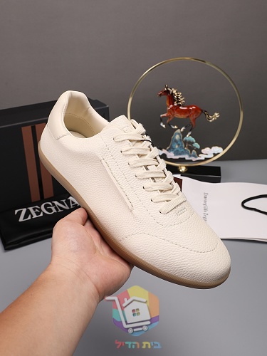 Sneaker Zegna aus genarbtem Leder in vier Farben 23