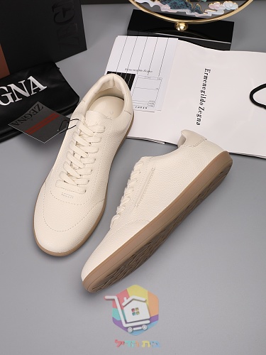 Sneaker Zegna aus genarbtem Leder in vier Farben 24