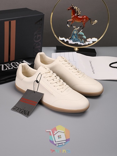 Sneaker Zegna aus genarbtem Leder in vier Farben 26