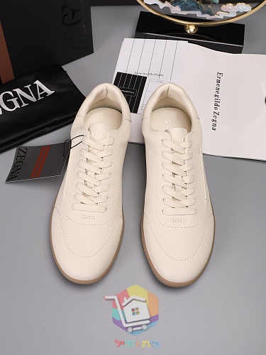 Sneaker Zegna aus genarbtem Leder in vier Farben 27