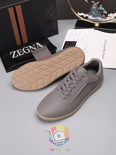 Sneaker Zegna aus genarbtem Leder in vier Farben 30