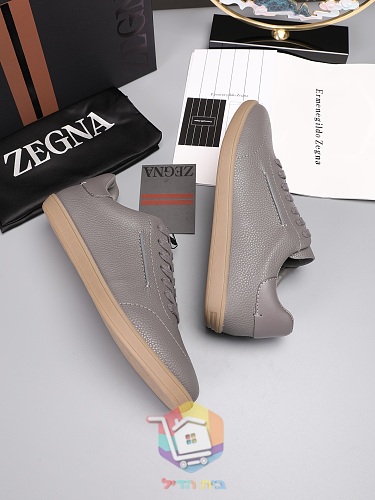 Sneaker Zegna aus genarbtem Leder in vier Farben 31
