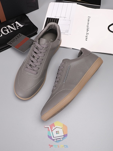 Sneaker Zegna aus genarbtem Leder in vier Farben 33