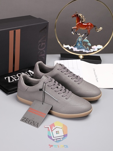 Sneaker Zegna aus genarbtem Leder in vier Farben 34