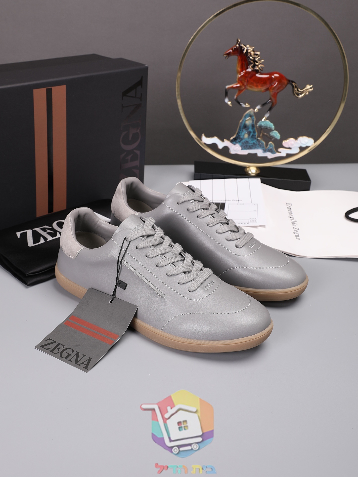 Sneaker Zegna aus Leder in vier Farben