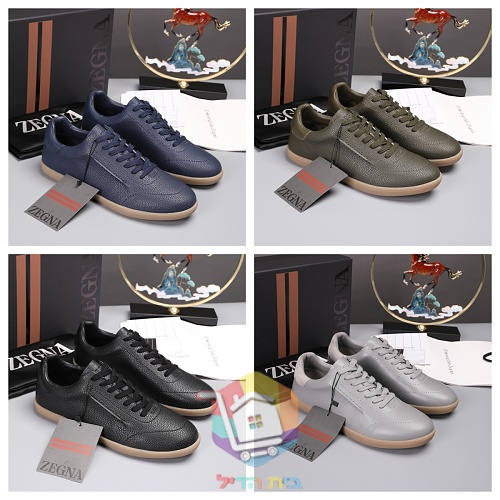 Sneaker Zegna aus Leder in vier Farben 37