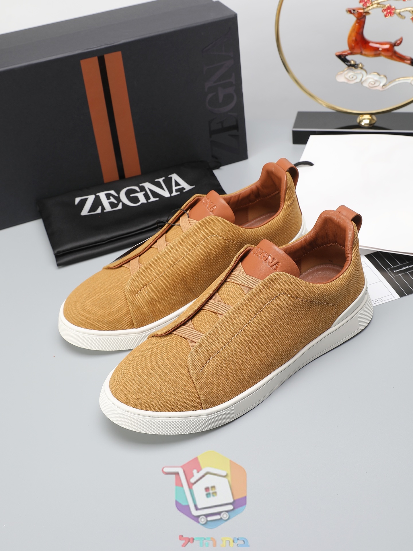 Slip-on-Sneaker Zegna aus Canvas in fünf Farben
