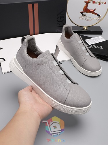 Slip-on-Sneaker Zegna aus Leder in acht Farben 9
