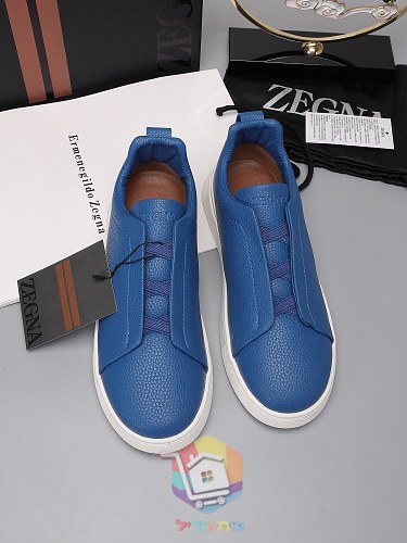 Slip-on-Sneaker Zegna aus Leder in acht Farben 34