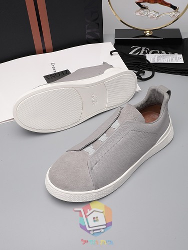 Slip-on-Sneaker Zegna aus Leder in acht Farben 38