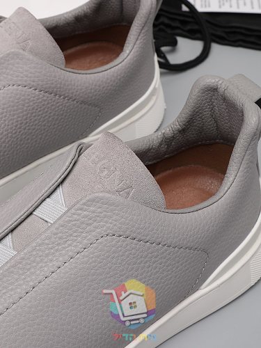 Slip-on-Sneaker Zegna aus Leder in acht Farben 42