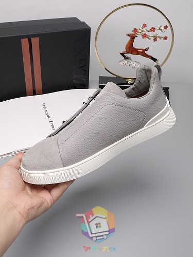 Slip-on-Sneaker Zegna aus Leder in acht Farben 43