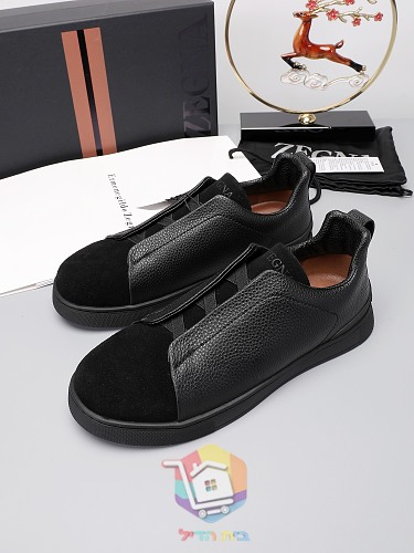 Slip-on-Sneaker Zegna aus Leder in acht Farben 46