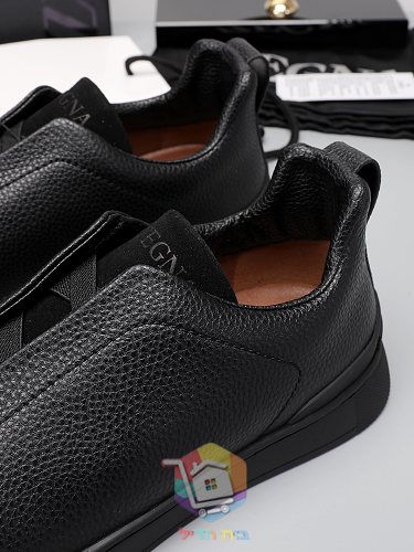 Slip-on-Sneaker Zegna aus Leder in acht Farben 47