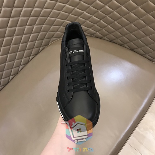 Sneaker Dolce & Gabbana Portofino in Weiß und Schwarz 3