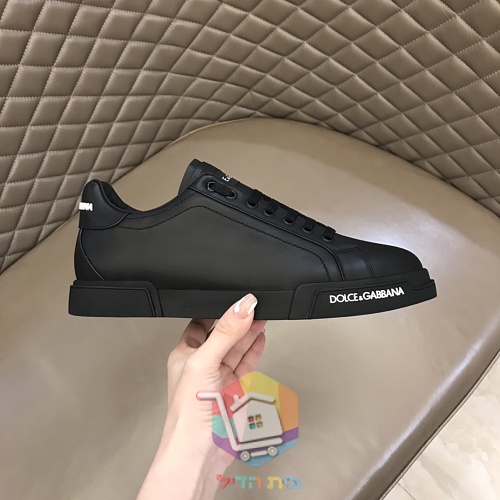 Sneaker Dolce & Gabbana Portofino in Weiß und Schwarz 4