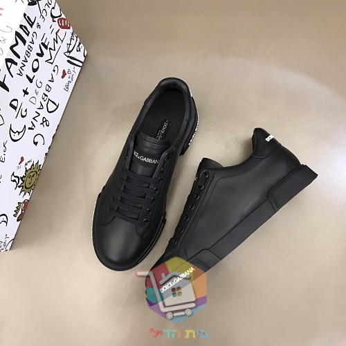 Sneaker Dolce & Gabbana Portofino in Weiß und Schwarz