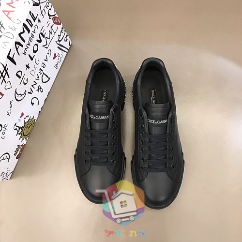 Sneaker Dolce & Gabbana Portofino in Weiß und Schwarz 9