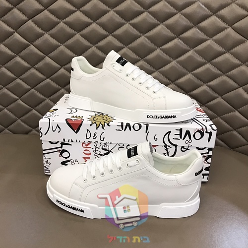 Sneaker Dolce & Gabbana Portofino in Weiß und Schwarz 16