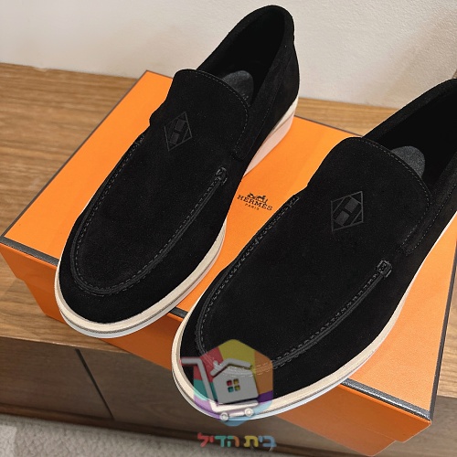 מוקסינים Hermès Low מזמש, חום בהיר, חום, שחור 4