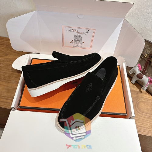 מוקסינים Hermès Low מזמש, חום בהיר, חום, שחור 8