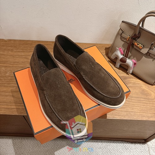 מוקסינים Hermès Low מזמש, חום בהיר, חום, שחור 14