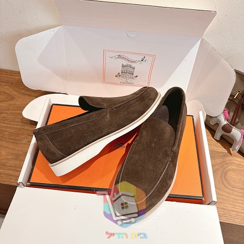 מוקסינים Hermès Low מזמש, חום בהיר, חום, שחור 18