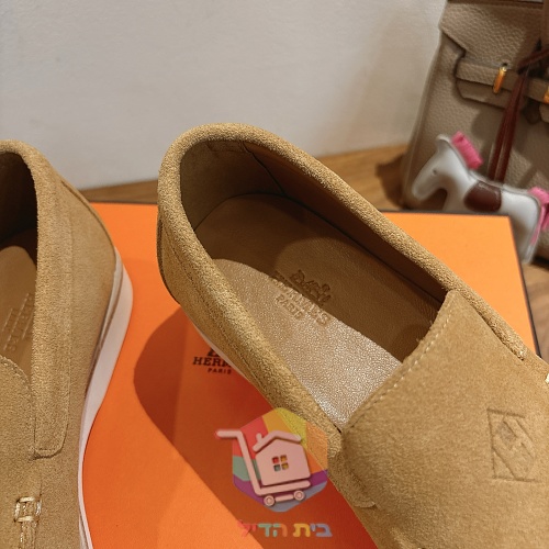 מוקסינים Hermès Low מזמש, חום בהיר, חום, שחור 21