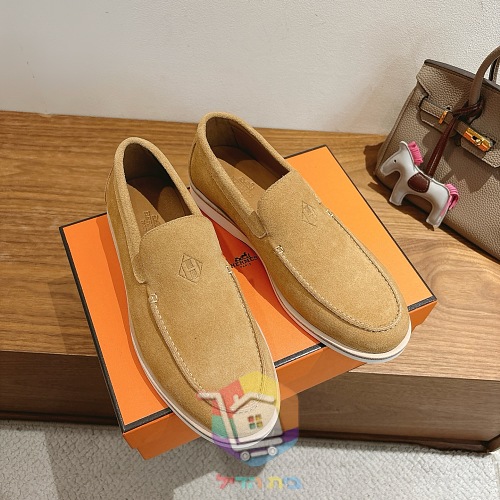 מוקסינים Hermès Low מזמש, חום בהיר, חום, שחור 23