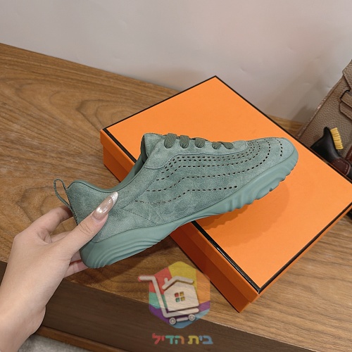 נעלי Hermès Neon ירוק, בז', חום 4