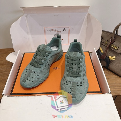נעלי Hermès Neon ירוק, בז', חום 9